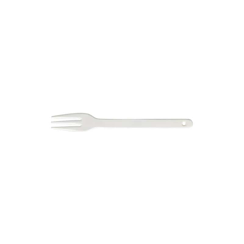 ENAMEL CUTLERY CAKE FORK WHITE