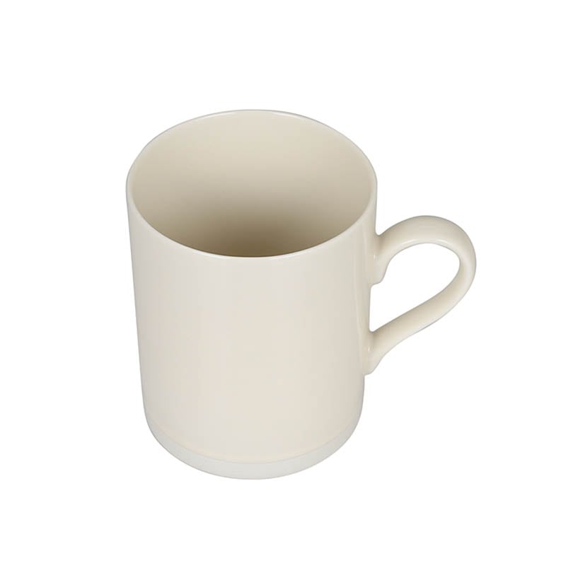 MUG WITH WHITE RIM IVORY