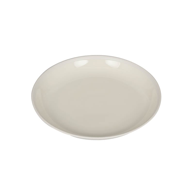 SOUP PLATE WITH WHITE RIM IVORY