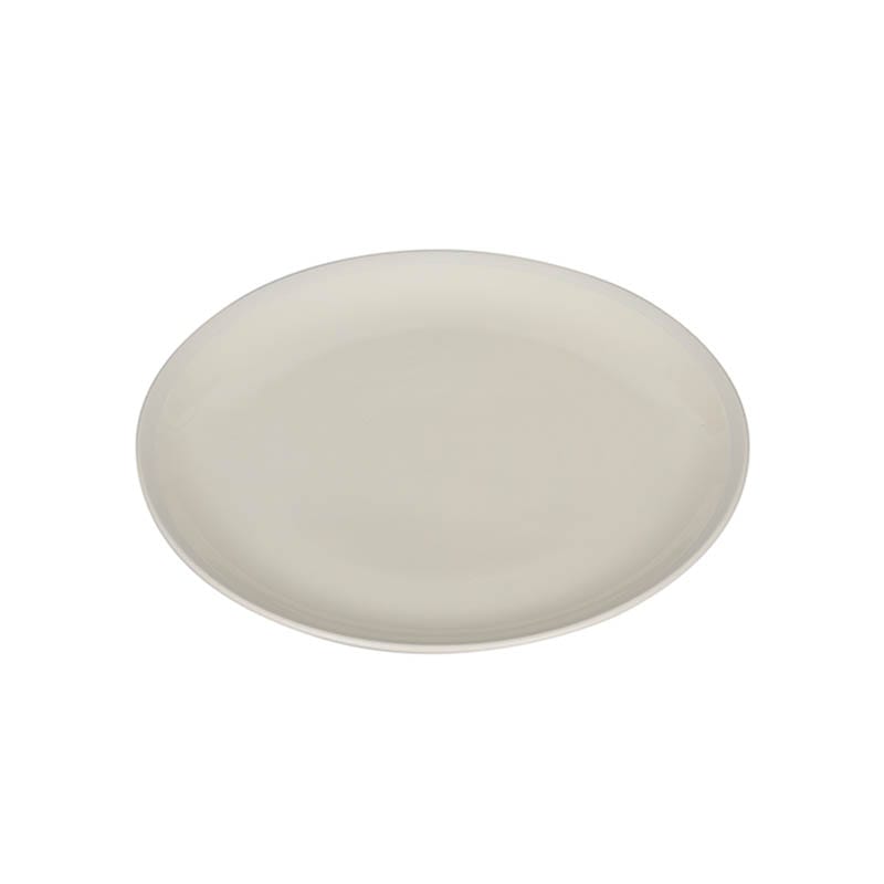 DINNER PLATE WITH WHITE RIM IVORY