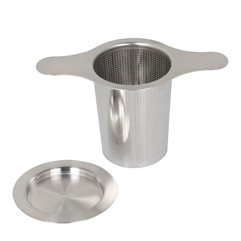 MUG INFUSER WITH DOUBLE-USE TRAY HOLE