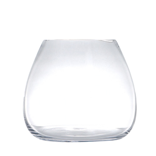 GLASS VASE PLUMP L