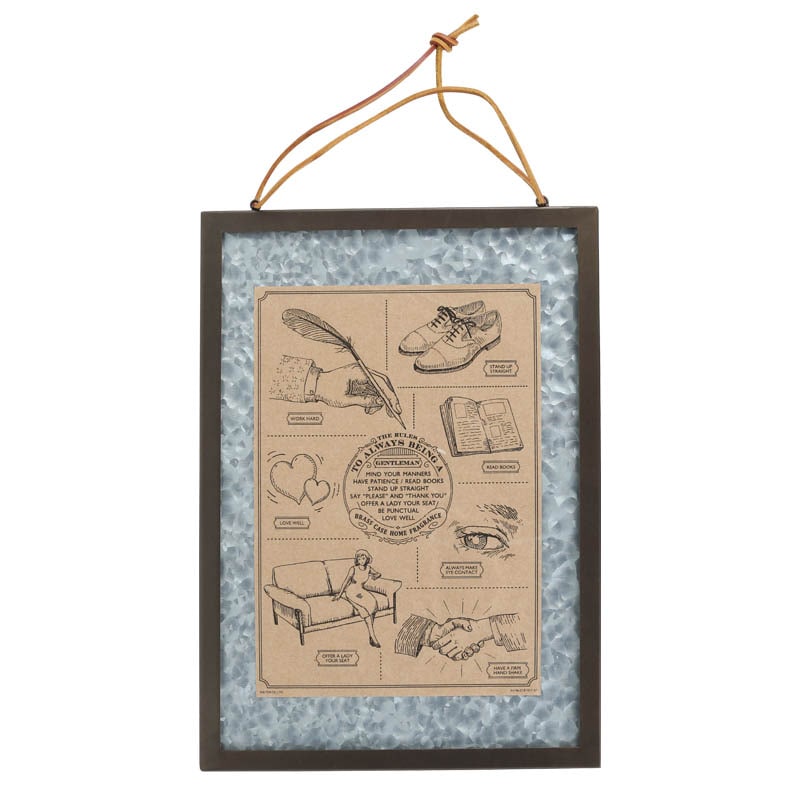 GALLERY FRAME L ANTIQUE BRASS