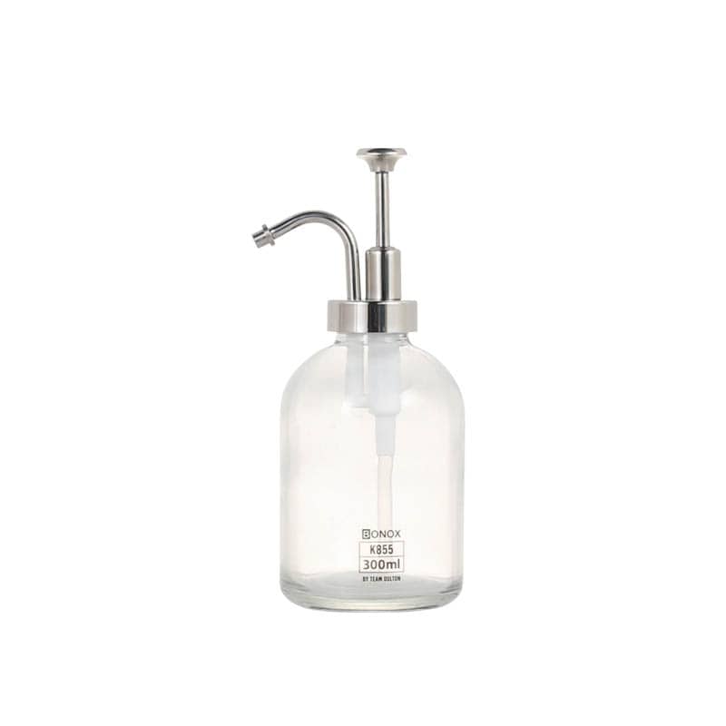 GLASS SOAP DISPENSER POLISHED