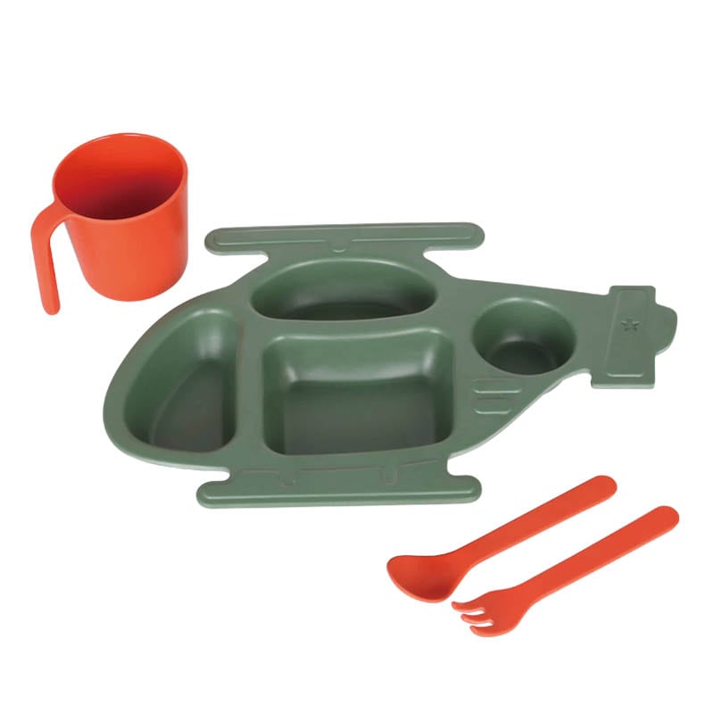 M&B KIDS PLATE SET "HELICOPTER"