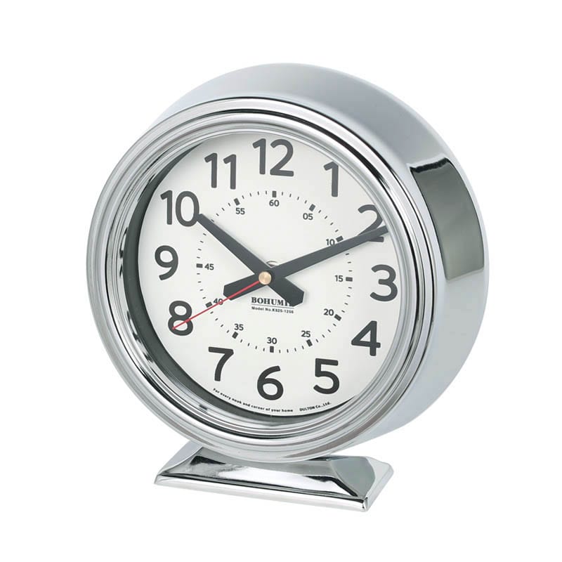 BOHUMIL CLOCK CHROME