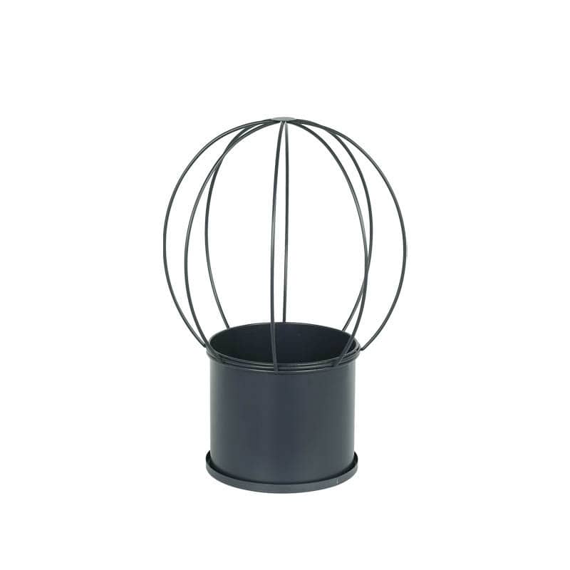 VINE POT ROUND GRAY