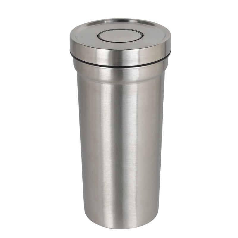 STAINLESS JAR WITH PRESS LID L