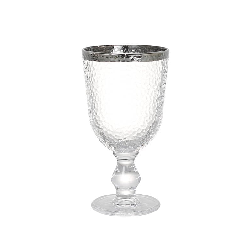 GLASS TABLEWARE OBO GOBLET PLATINUM RIM