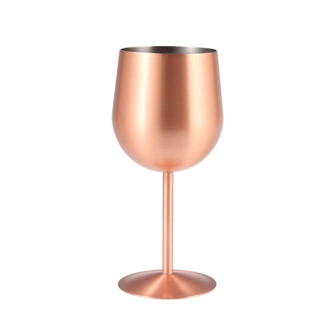 STAINLESS STEEL WINE GLASS MAT COPPER