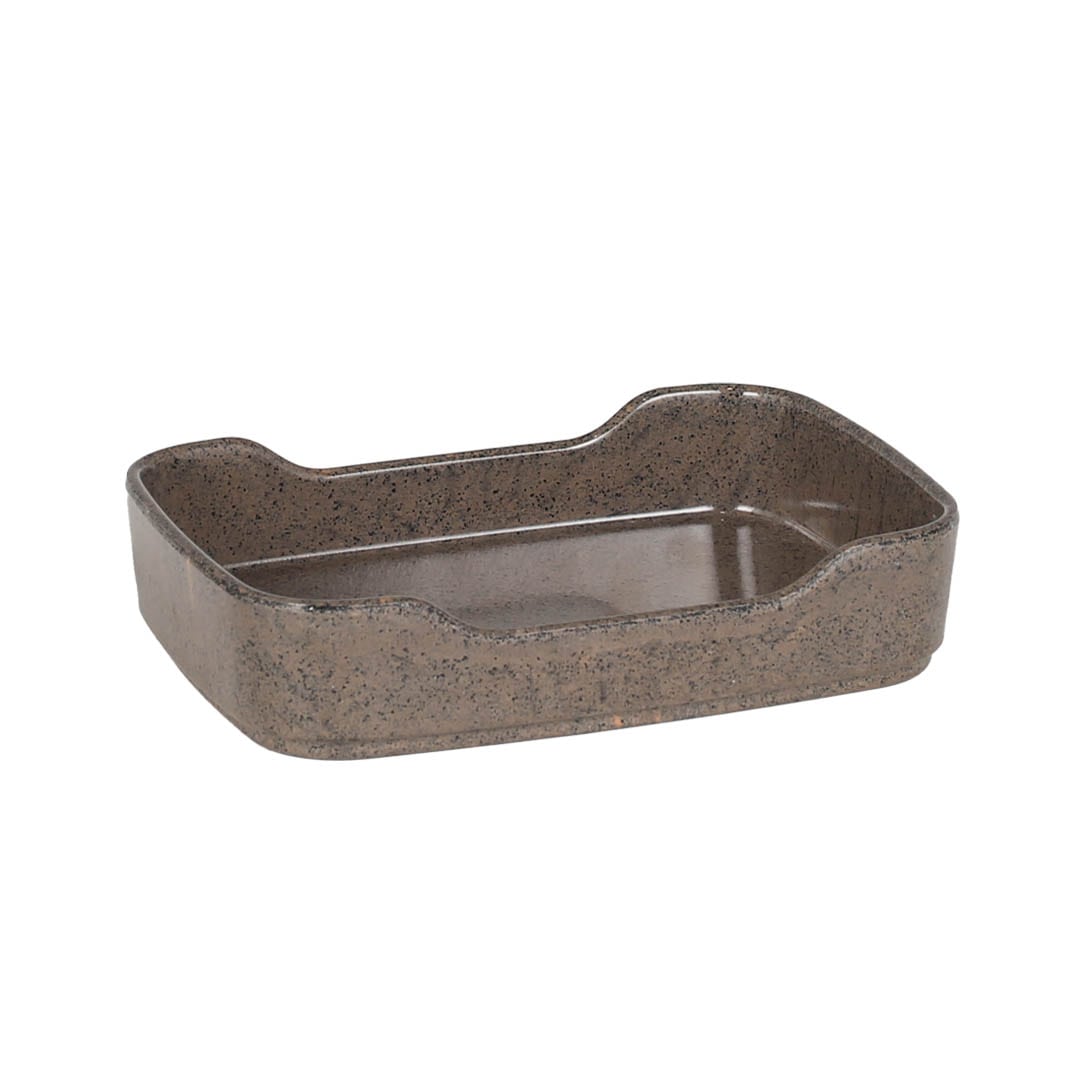 MIXED-MELAMINE STACKING TRAY GRAY