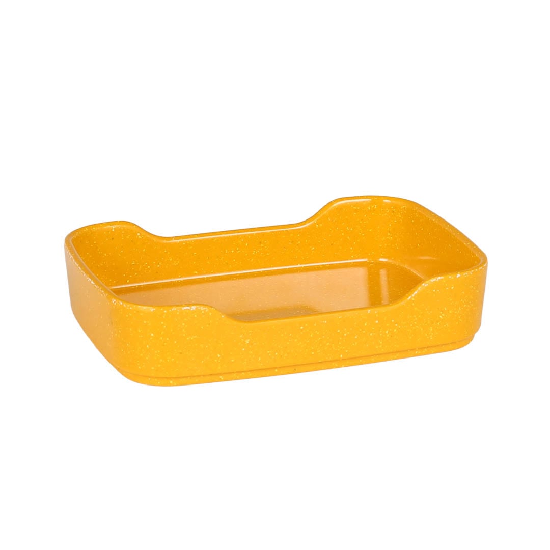 MIXED-MELAMINE STACKING TRAY YELLOW