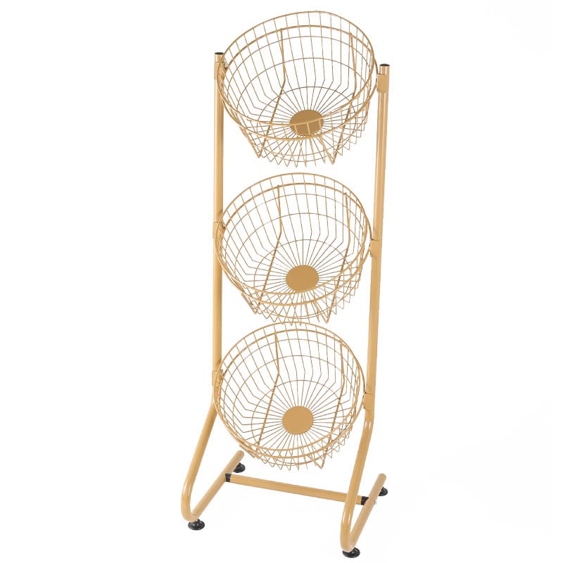 WIRE ROUND RACK SAND BEIGE