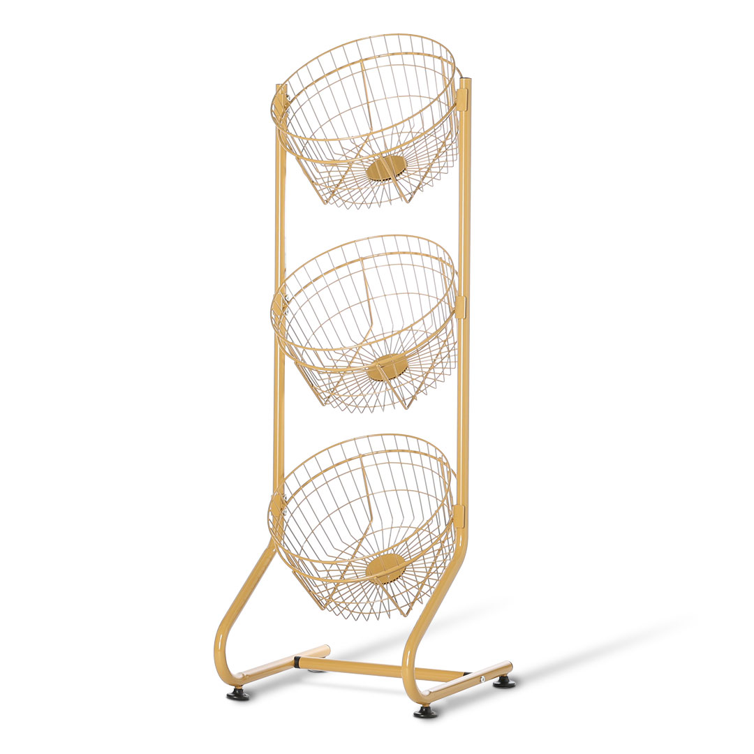 WIRE ROUND RACK SAND BEIGE