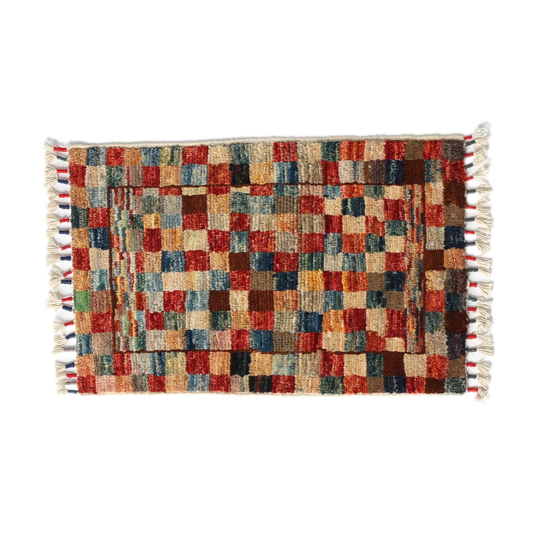 AFGHAN HAND-KNOTTED WOOL RUG A-15 410×625