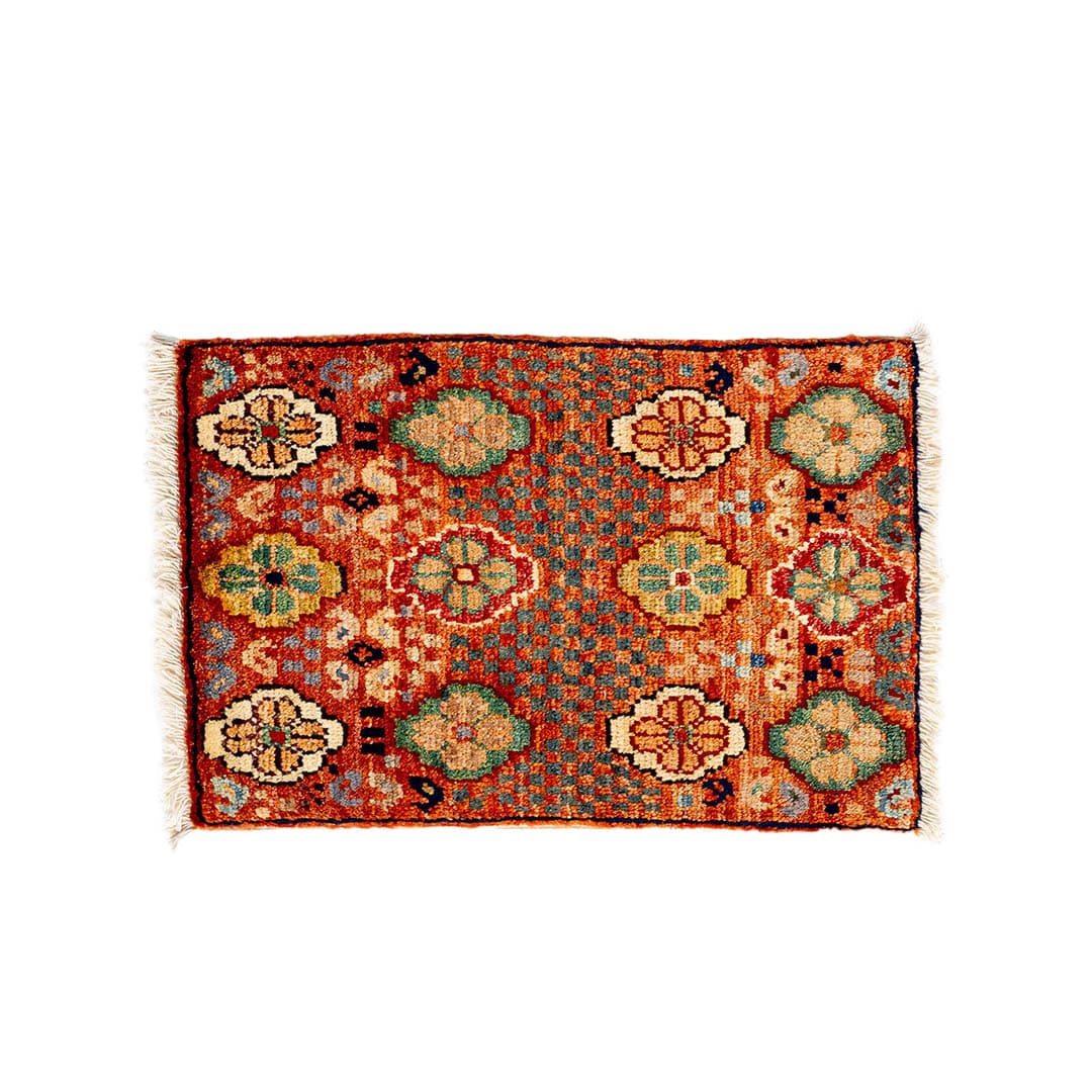 AFGHAN HAND-KNOTTED WOOL RUG A-2 410×600