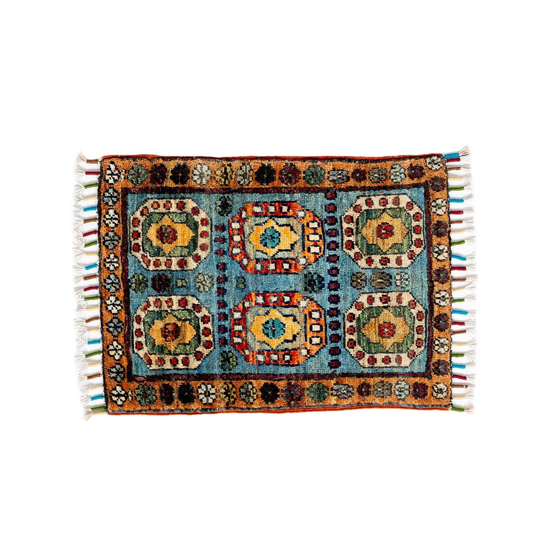 AFGHAN HAND-KNOTTED WOOL RUG A-5 430×575