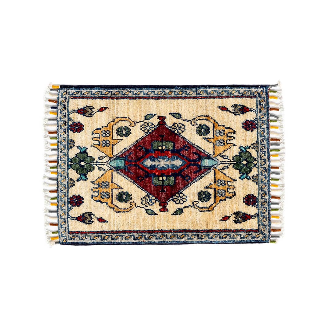 AFGHAN HAND-KNOTTED WOOL RUG A-8 435×575