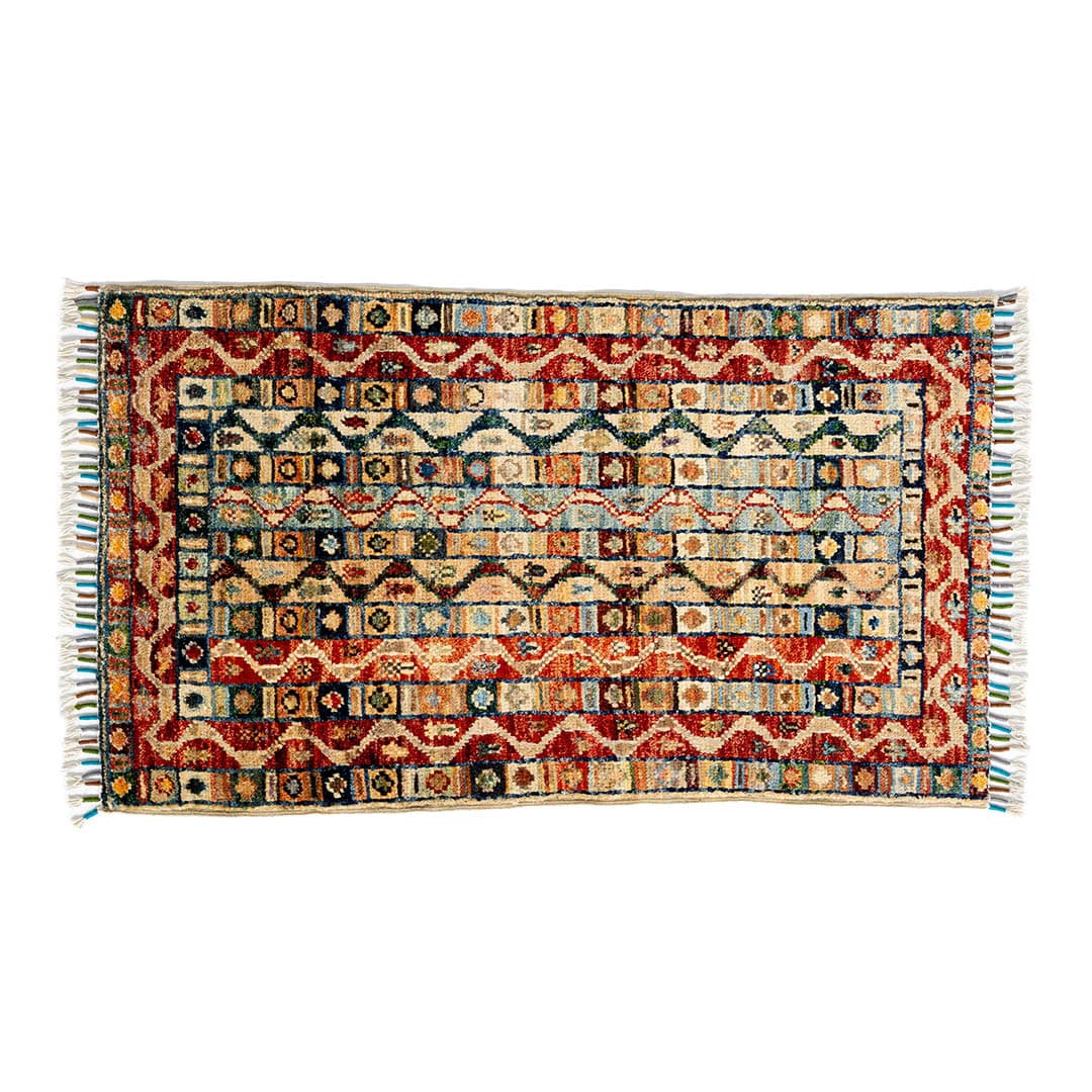 AFGHAN HAND-KNOTTED WOOL RUG B-1 560×965
