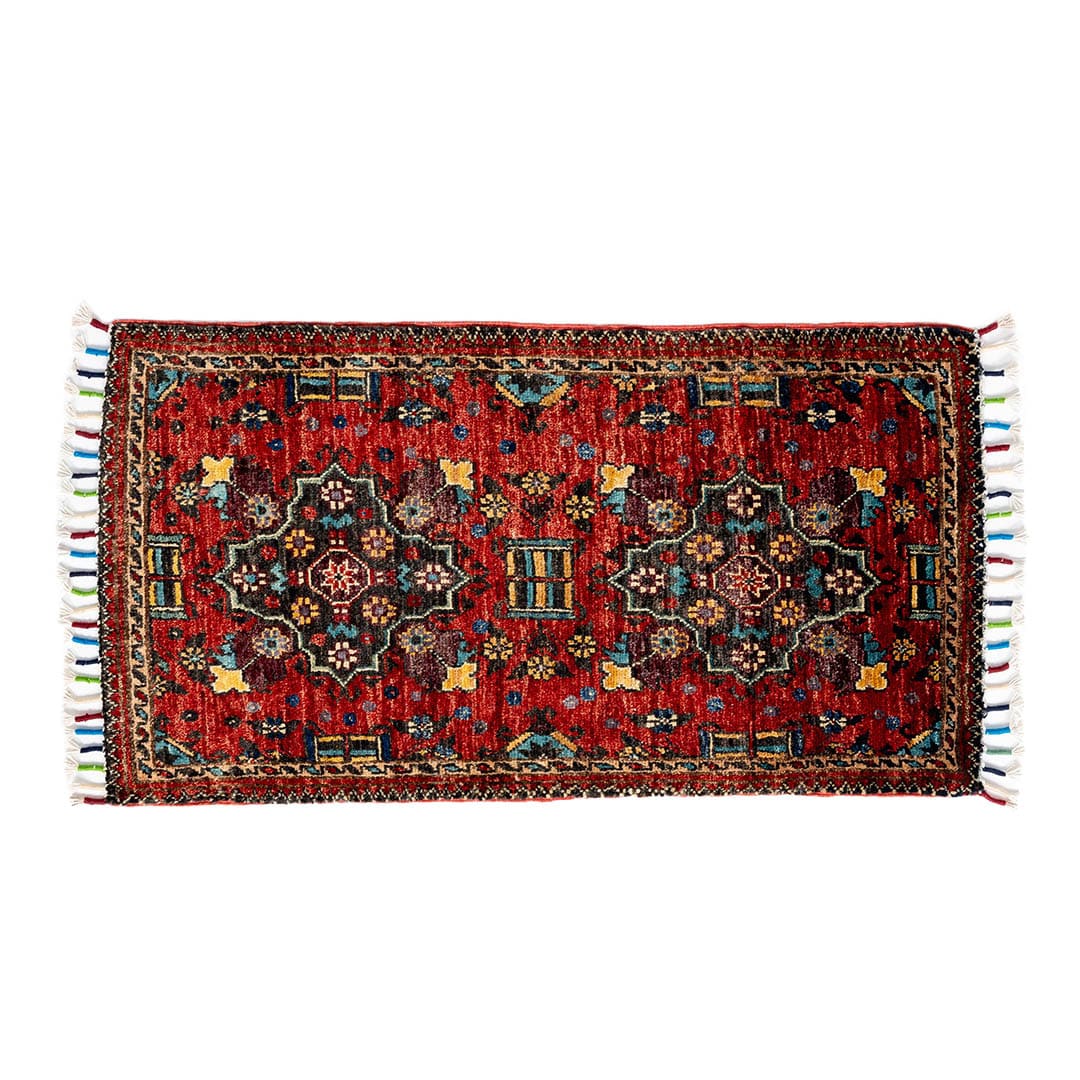 AFGHAN HAND-KNOTTED WOOL RUG B-2 525×960