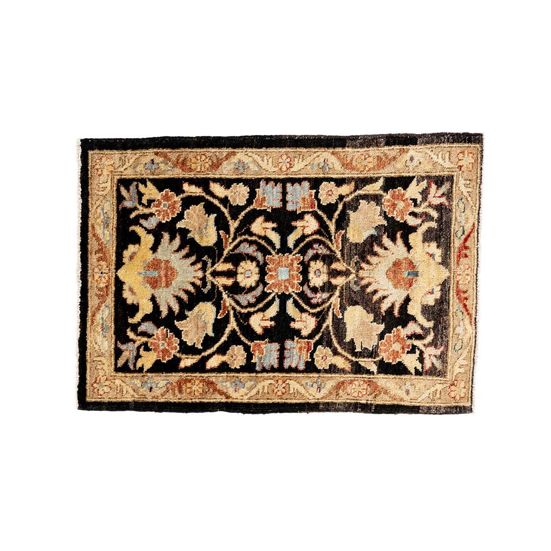 AFGHAN HAND-KNOTTED WOOL RUG C-1 600×855