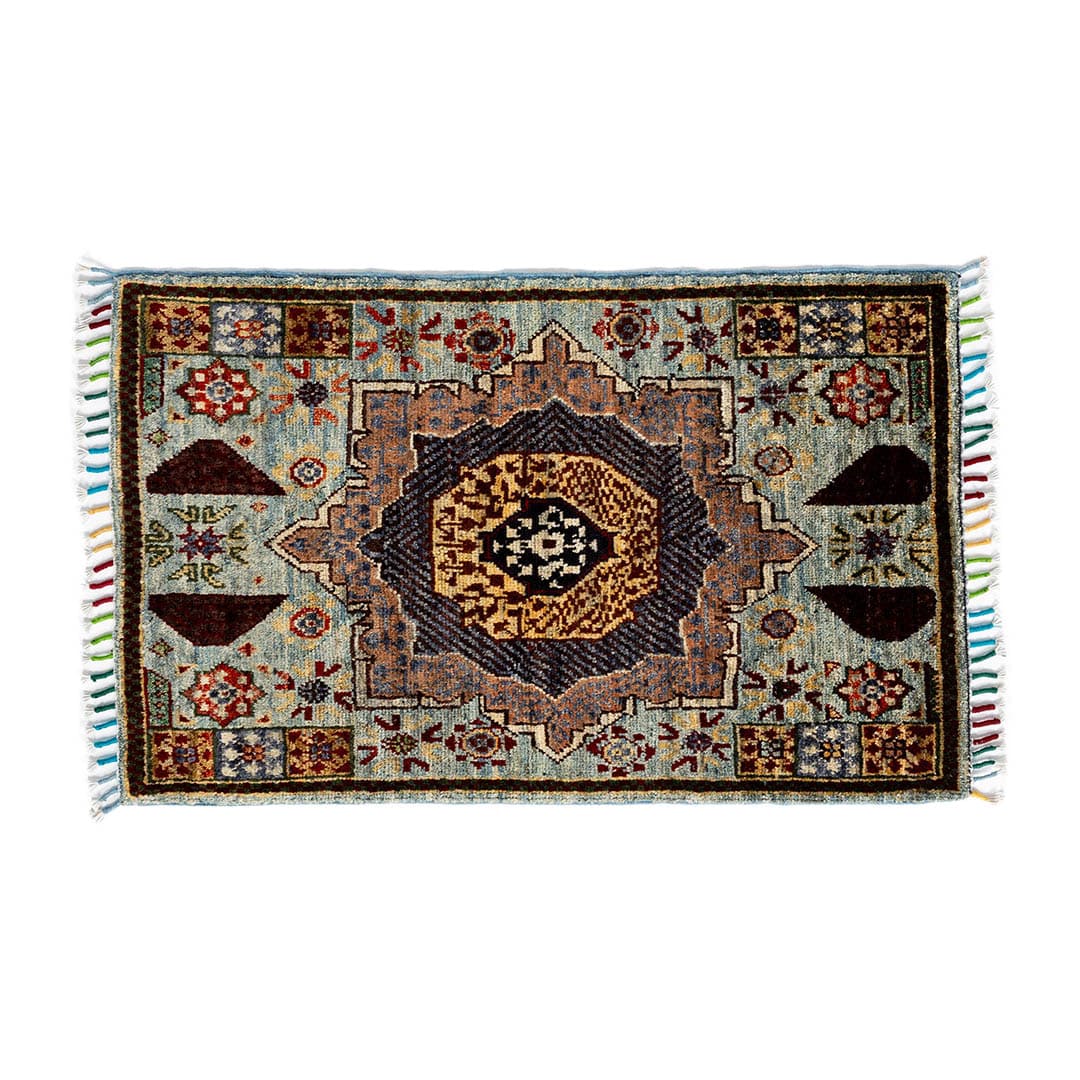 AFGHAN HAND-KNOTTED WOOL RUG C-4 590×930