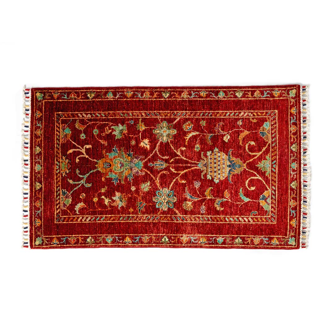 AFGHAN HAND-KNOTTED WOOL AREA RUG A 810×1330