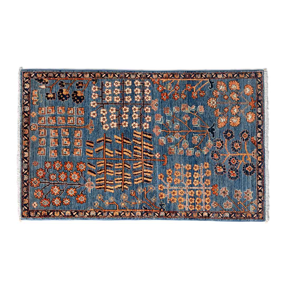 AFGHAN HAND-KNOTTED WOOL AREA RUG B 925×1490