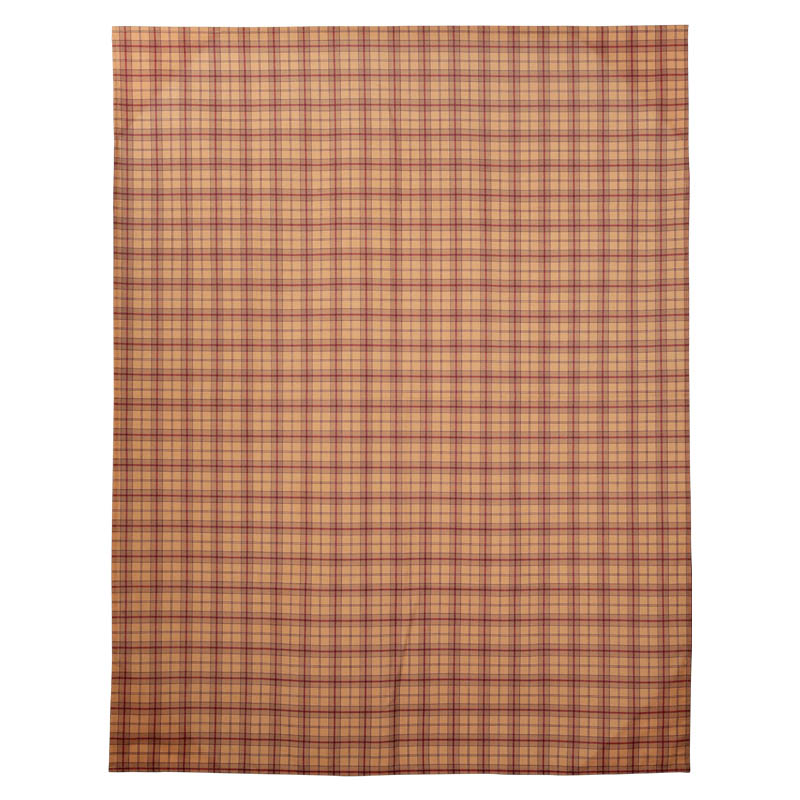 PLAID PRINT TABLECLOTH MUSTARD