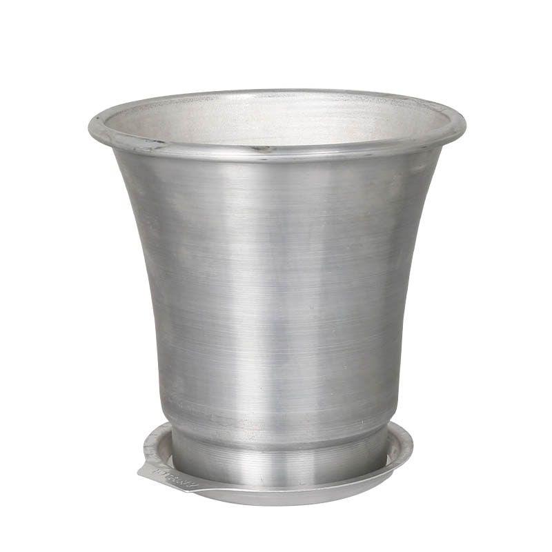 ALUMINUM POT L WITH SAUCER