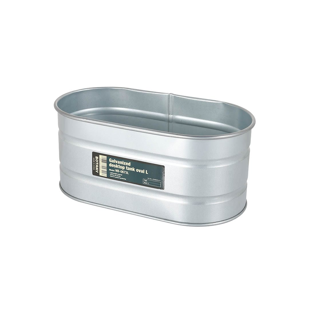 GALVANIZED DESKTOP TANK OVAL L