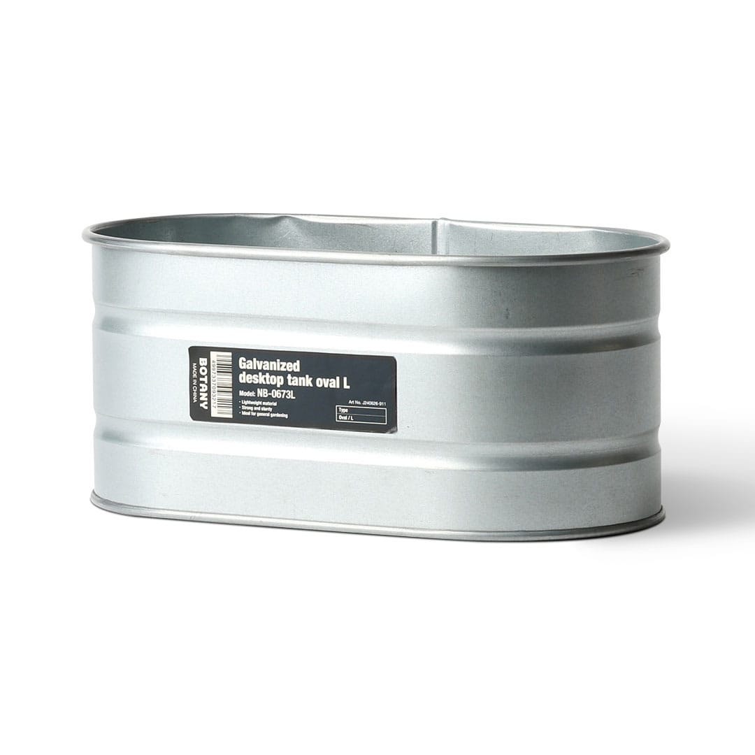 GALVANIZED DESKTOP TANK OVAL L