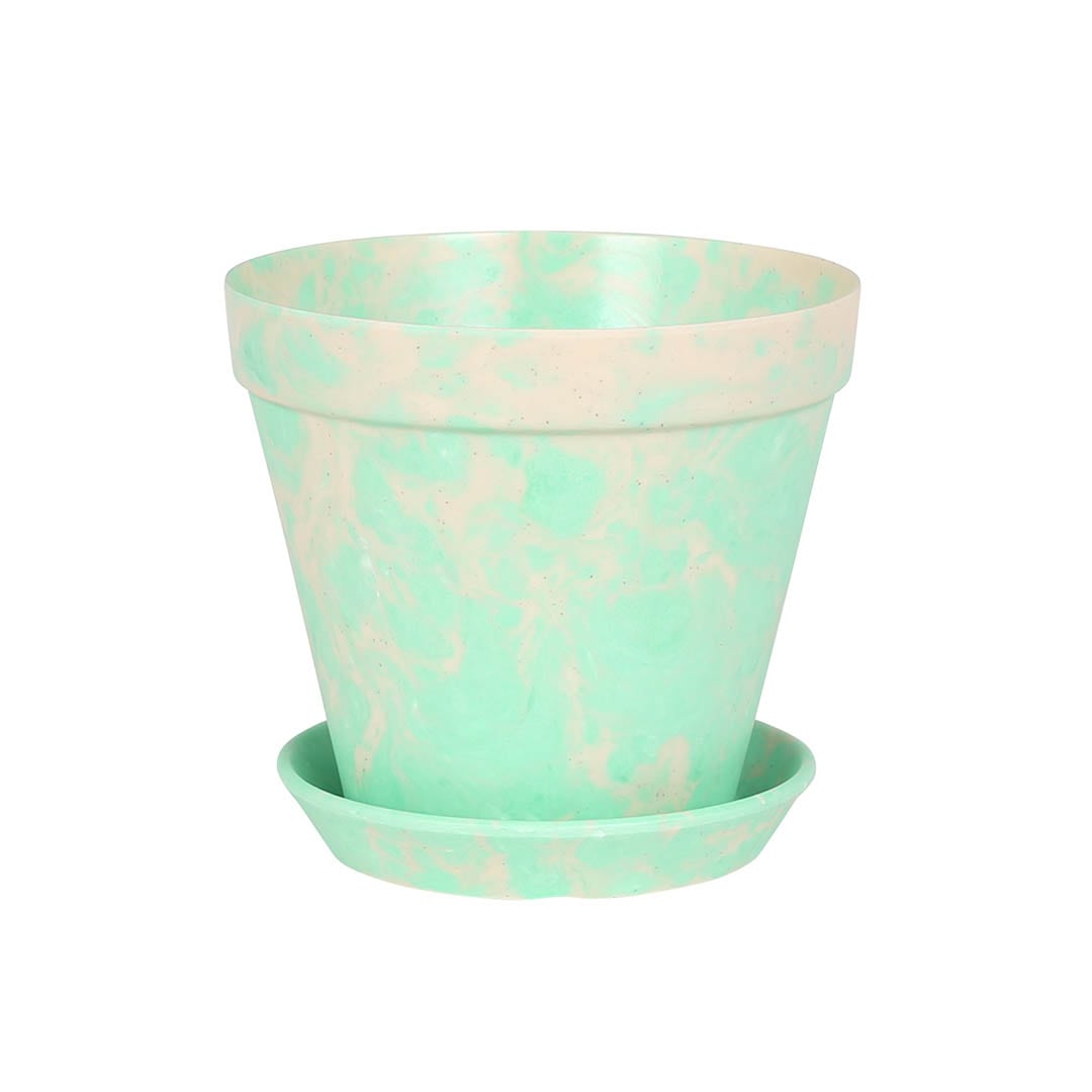 SPLASH POT L BEIGE/MINT GREEN