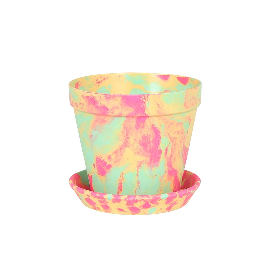 SPLASH POT M YELLOW/PINK/MINT GREEN