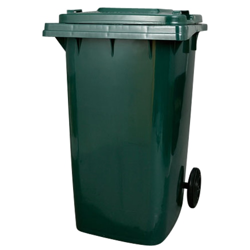 PLASTIC TRASH CAN 240L GREEN