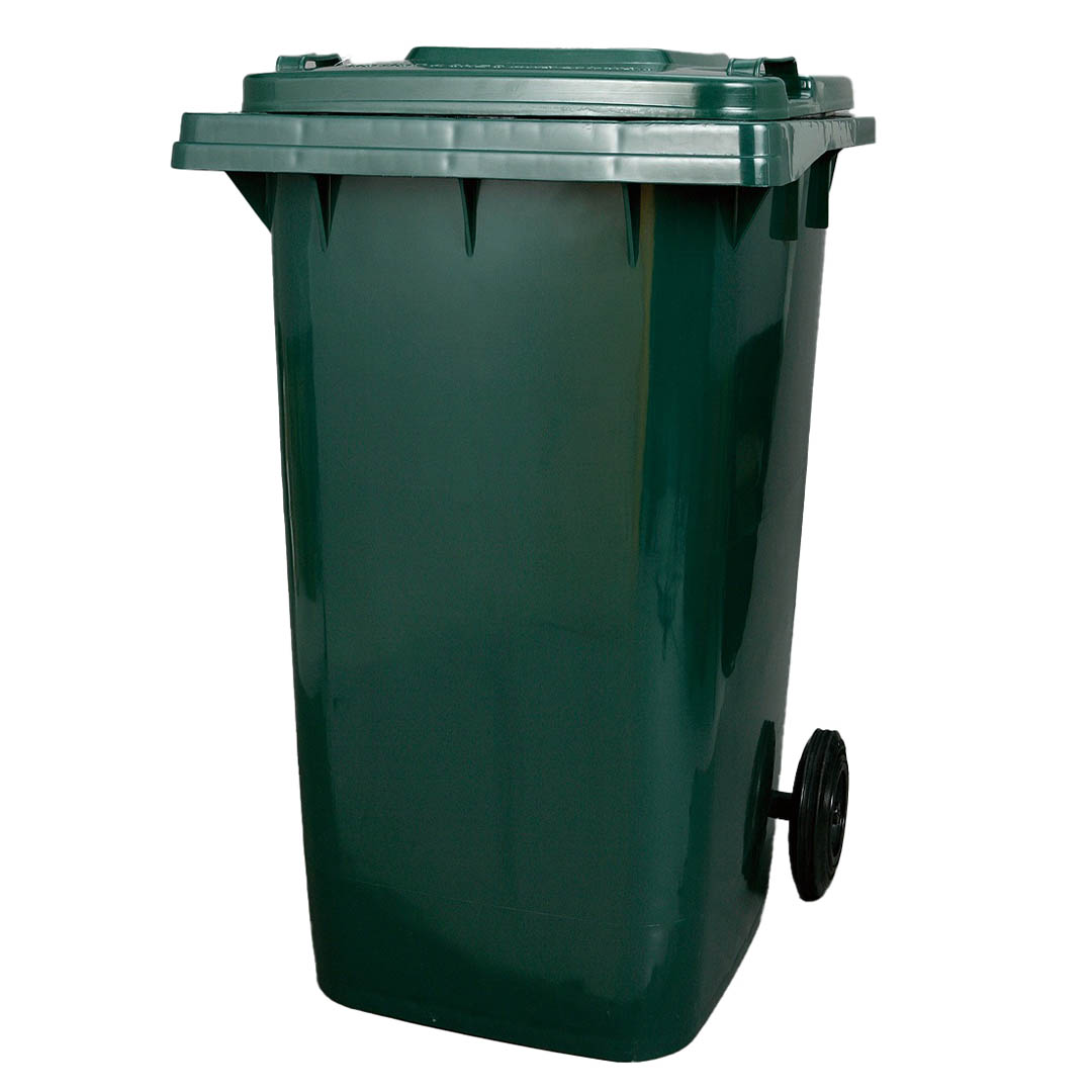 PLASTIC TRASH CAN 240L GREEN