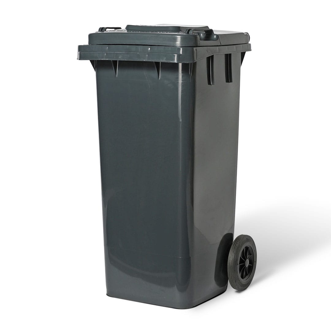 PLASTIC TRASH CAN 120L GRAY