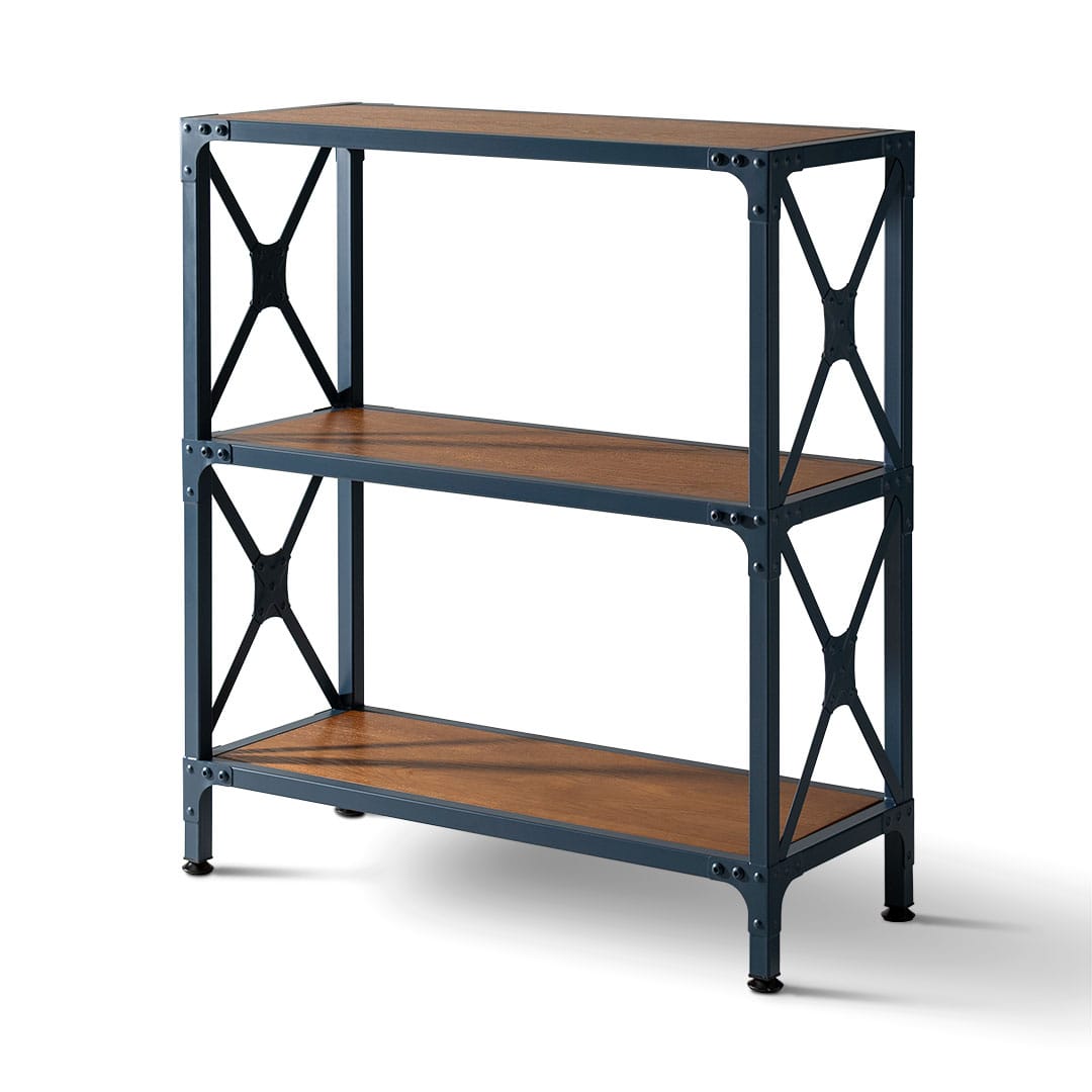 STEEL SIDE SHELF WITH WOODEN TOP S
