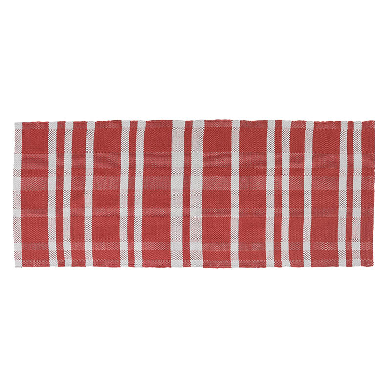 COTTON HANDLOOM MAT RED 500×1200