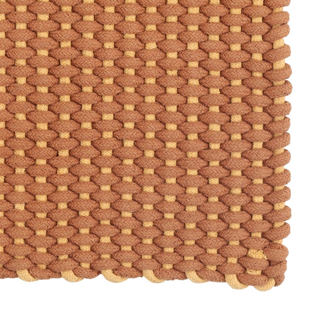 COTTON ROPE RUG MAT BROWN 800×1300