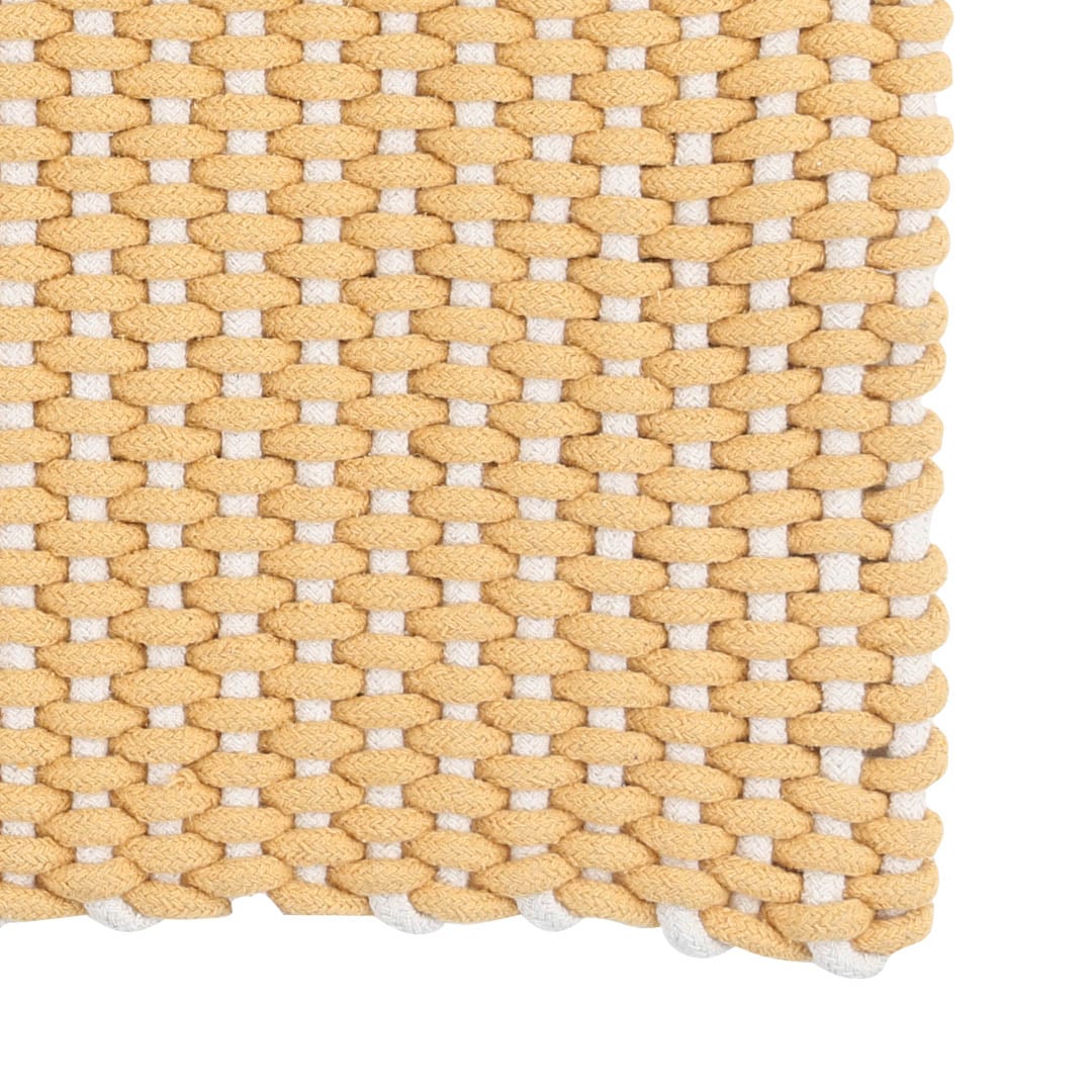 COTTON ROPE RUG MAT YELLOW 800×1300