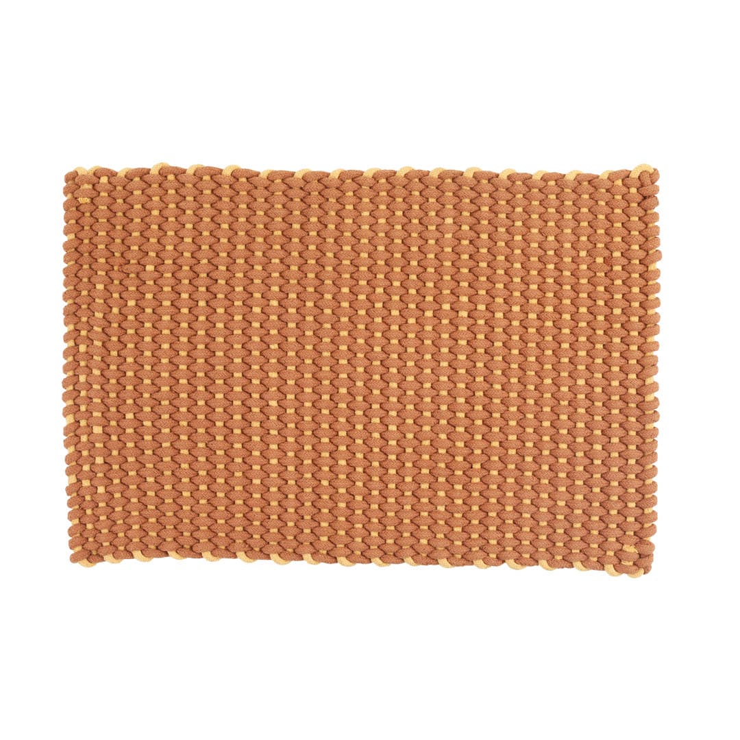 COTTON ROPE MAT BROWN 500×750