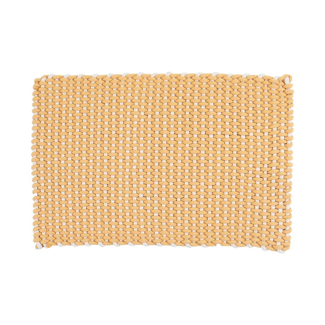 COTTON ROPE MAT YELLOW 500×750