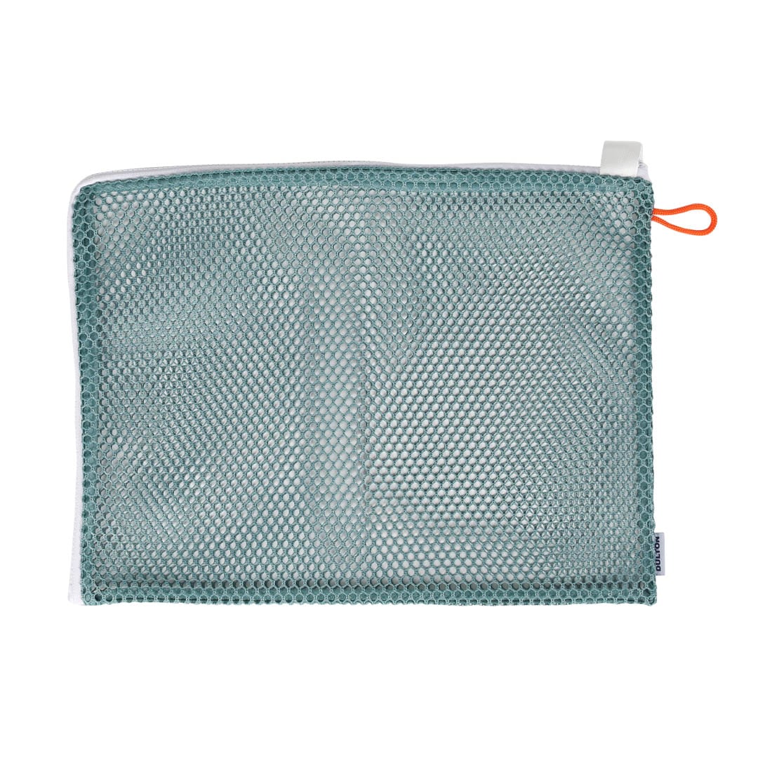 MESH POUCH L GRAY GREEN