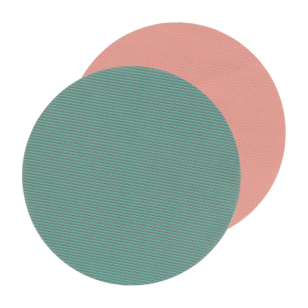 PLACE MAT ROUND GREEN×PINK