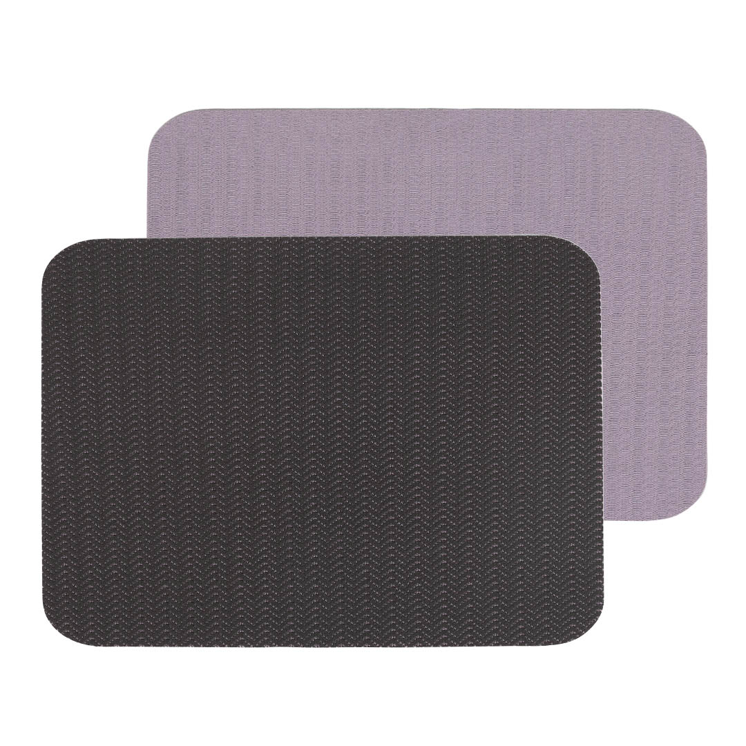 PLACE MAT HERRINGBONE SQUARE GRAY×PURPLE