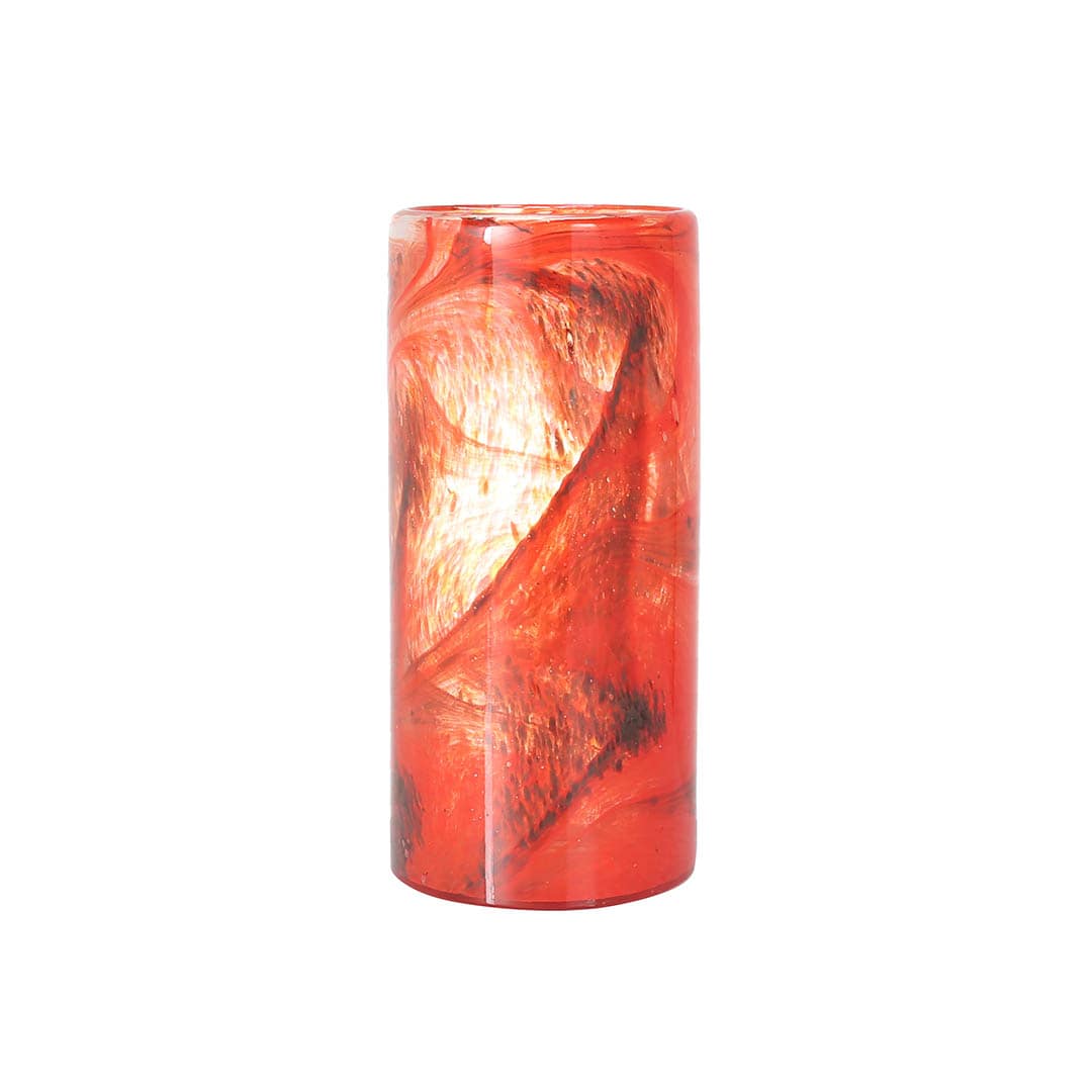 GLASS VASE 250 FLUSSO ORANGE