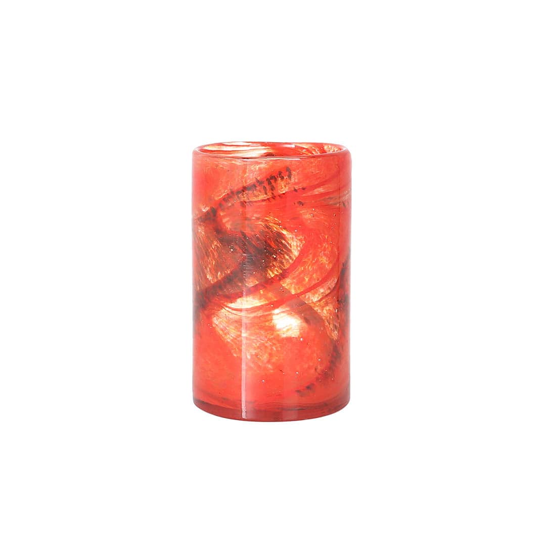 GLASS VASE 200 FLUSSO ORANGE