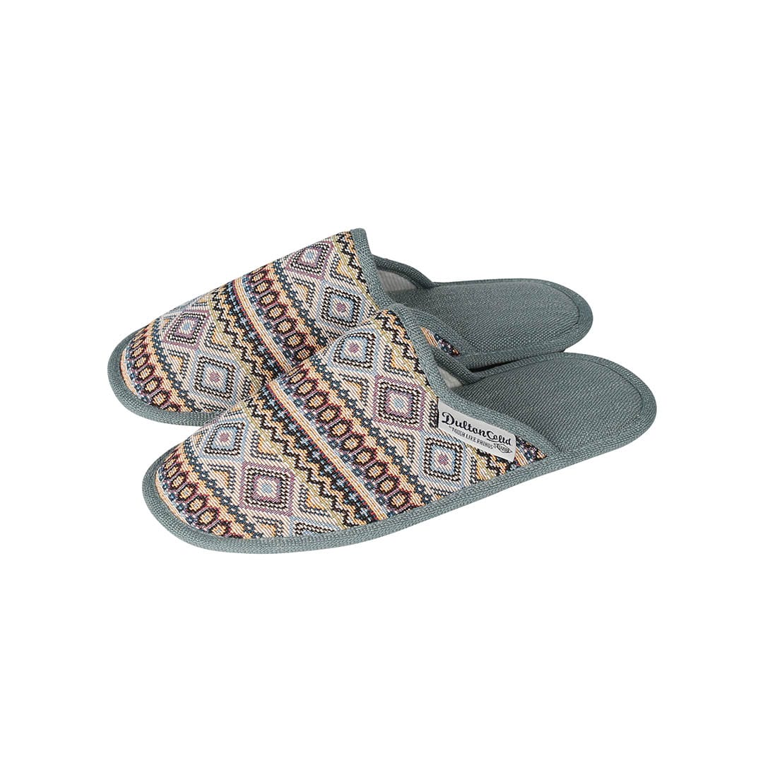 SLIPPERS WOMEN SAMOA GRAY GREEN