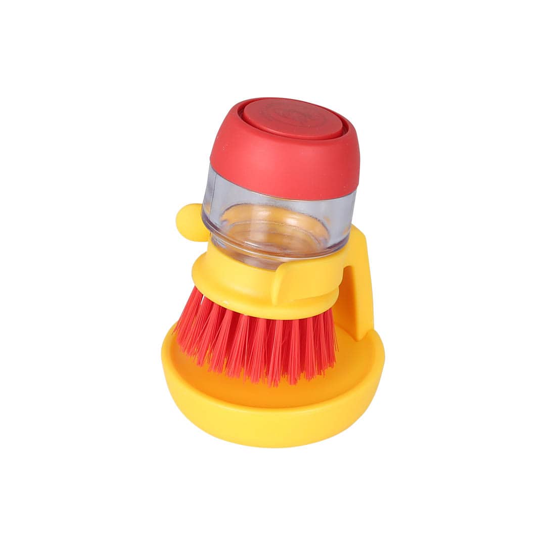 DISPENSER BRUSH WITH TRAY REDYELLOW